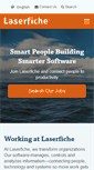 Mobile Screenshot of jobs.laserfiche.com